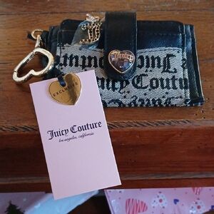 Juicy Couture Black and Gold Key Holder
